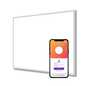 Heidenfeld Infrarot Heizung HF-HP106-2 - 10 Jahre Garantie - Mit App Steuerung - 300 - 1200 Watt - Deutsche Qualitätsmarke - TÜV GS - Heizkörper - 3 - 30 m² (HP106-2 300 Watt)