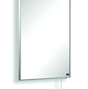 Hybrid Spiegel Infrarotheizung 600 Watt inkl. weißem Rahmen mit 5 Jahren Garantie - inkl. Thermostat