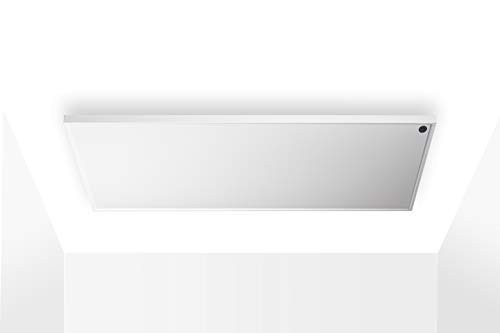 Könighaus M-Serie Infrarotheizung/Deckenheizung geeignet für die Deckenmontage – 1200 Watt – Rahmenfarbe Weiß + 5 Jahre Garantie ✓ inkl. Thermostat✓ Überhitzungsschutz ✓